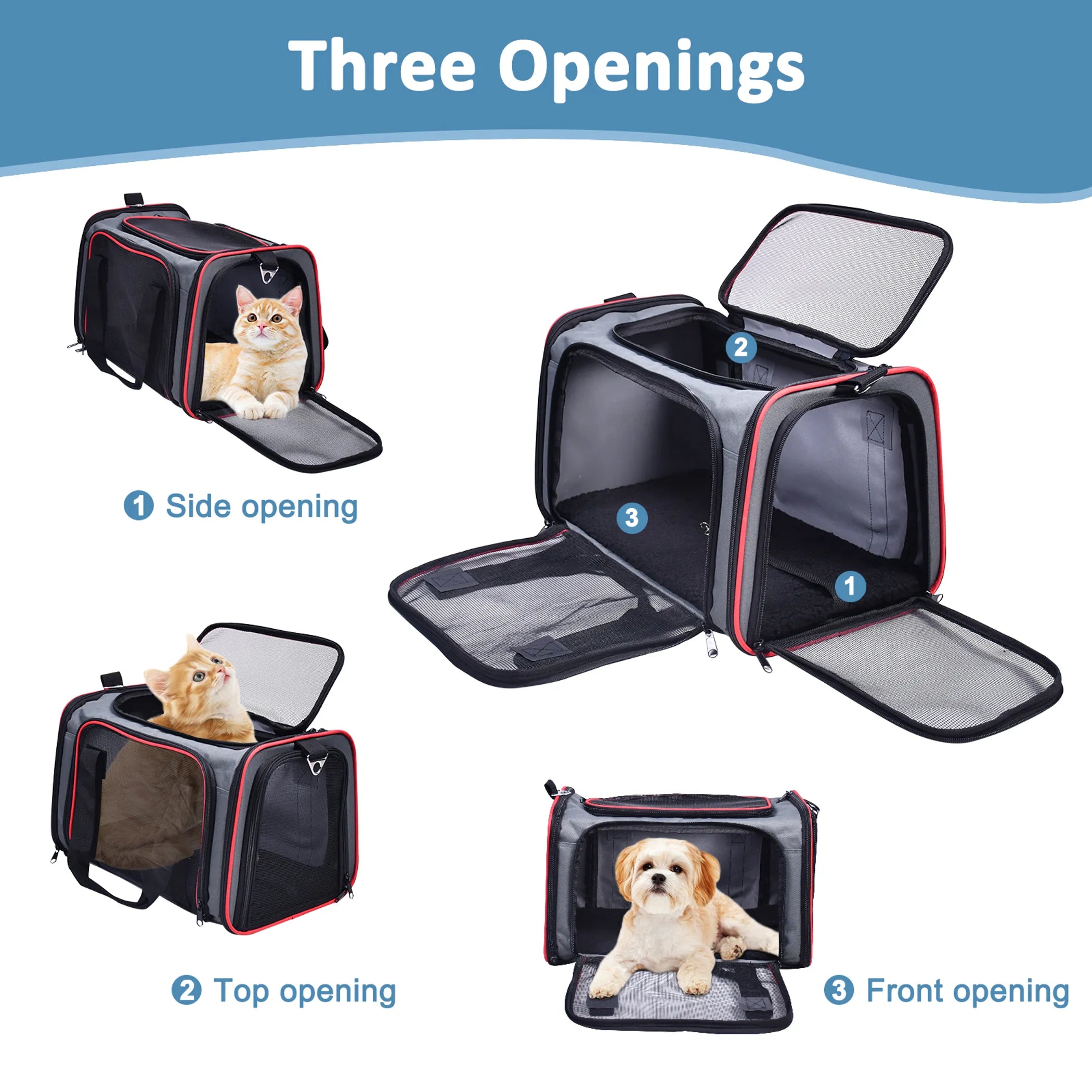 GOOPAWS Soft-Sided Travel Kennel - Airline Approved